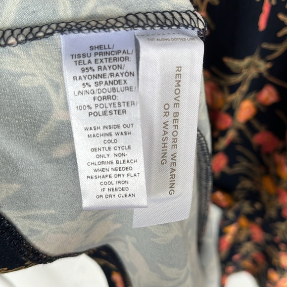 LOFT FLORAL PRINT DRESS SIZE 0 - Picture 8 of 8